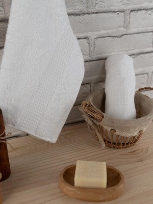 Baveno Home Pamuklu 2'li 40X60 cm Waffle Desenli Renkli Lüks El Havlusu Seti Baveno