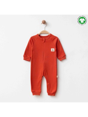 Eslenza Honeybean Gots Sertifikalı %100 Organik Pamuk Uzun Kollu Bebek Tulum