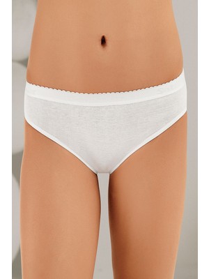 Şahinler Kadın Yazı Detaylı 12 Adet Ribana Külot 037