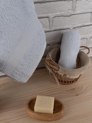 Baveno Home Pamuklu 2'li 40X60 cm Waffle Desenli Renkli Lüks El Havlusu Seti Baveno