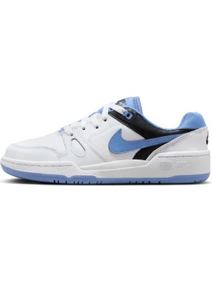 Nike Beyaz - Mavi  Unisex Deri  Spor  Ayakkabısı FV5929-102-NIKE Full Force Lo (Gs)