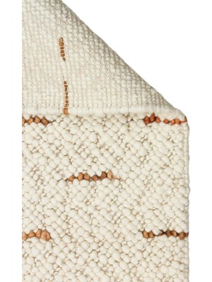 Akbel Halı Jade JD 06 Naturel - El Dokuma Naturel Kazak Örgü Desenli Halı