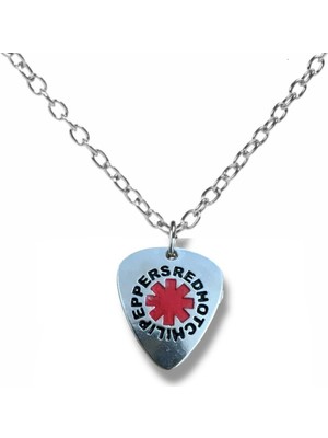 Red Hot Chili Peppers Rock Müzik Grubu Pena Şeklinde Çift Taraflı Rock Işaretli Unisex Metal Kolye