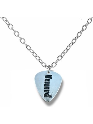 Pantera Heavy Metal Grubu Pena Şeklinde Çift Taraflı Rock Işaretli Unisex Metal Kolye