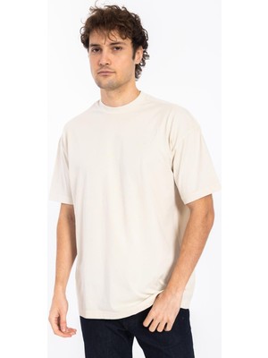 Villager & Son Vanquısh Erkek O Yaka K.kol Tshırt 25Y Ae Krem