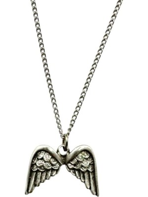 Melek Kanadı Figürlü Unisex Kolye – 60 cm Zincirli Zarafet ve Koruyucu Enerji Temalı Aksesuar