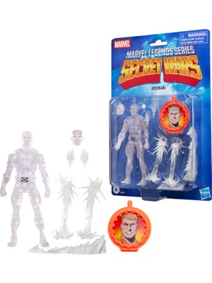 Marvel Legends Secret Wars Ice Man (X-Men Retro Marvel Comics) Aksiyon Figürü