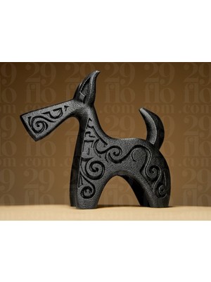 Linova Soyut Köpek 4 Heykel Biblo Dekoratif Obje