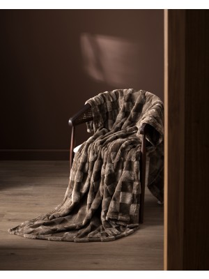 Madame Coco Vaporeux Welsoft Düz Tv Battaniye - Haki