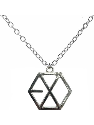 Exo Metal Kolye – 60 cm Zincir | Unisex K-Pop Fan Aksesuarı