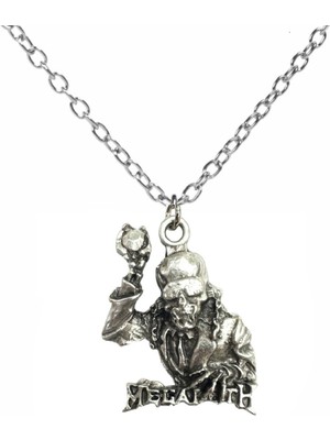 Megadeth Logolu Metal Kolye – Gümüş Renk | 60 cm Zincir | Rock & Metal Tarz Aksesuar