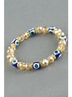 Nazar Taşlı Kristal Bileklik