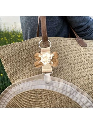 Bacoss Çanta Tokası Şapka Klipsi Fiyonklu Çiçek Tasarım Mdl 5 (BC-1189)