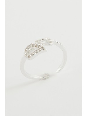 Yaprak Zirkon Taşlı Yüzük