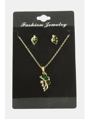 Yusufçuk Zirkon Taşlı Set Kolye