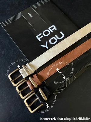 Fiori 3'lü Antik Toka Köprü Kadın Kemer, Pantolon Kemeri, Ceket Kemeri, Elbise Kemeri, Gömlek Kemer