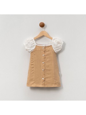 Overdo Kız 1-4 Yaş Pamuklu Müslin Elbise