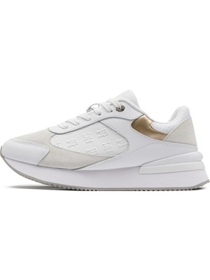 Tommy Hilfiger Elevated Embossed Runner Gold FW0FW07384YBS Kadın Günlük Spor Ayakkabı