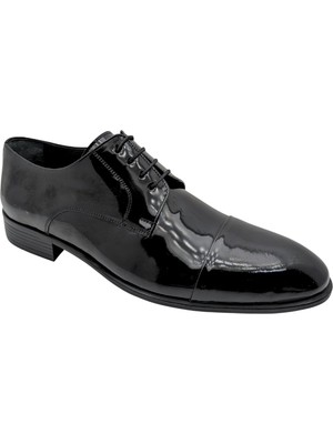 Çiğdem Kundura Ehil - 4987 | Rugan Kösele Erkek Klasik Ayakkabı - Siyah - 40