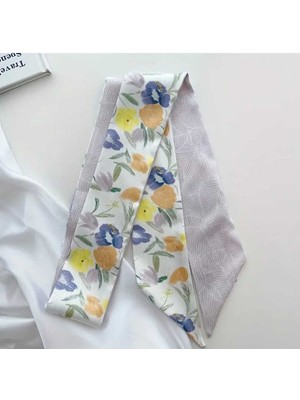 Bacoss Desenli Saç Bandı-Boyun Fuları-Çanta Aksesuarı (BC-1232 )