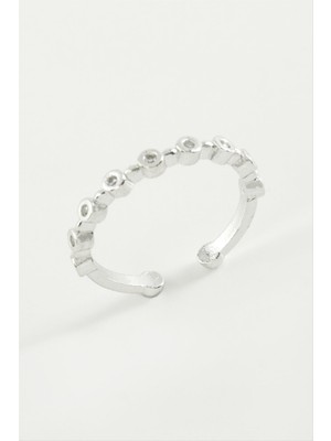 Esranın Dünyası Yuvarlak Zirkon Taşlı Yüzük