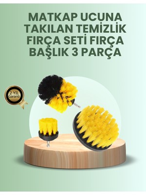 Astraltech Banyo ve Mutfak Için Matkap Ucu Temizlik Fırçası 3’lü Set
