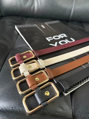 Fiori Dikdörtgen Tokalı Kadın Pantolon Kemeri, Ceket Kemeri, Gömlek Kemeri, Elbise Kemeri