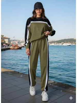 Janes Kadın Uzun Kollu Şerit Detay Eşofman Takım