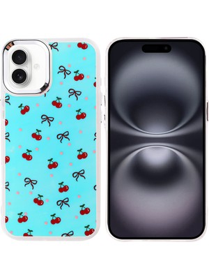 Alpsa Teknoloji iPhone 16 Plus Kılıf Airbag Tasarımlı Alps Hadra Kapak - Kiraz