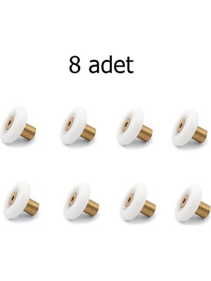 AYRINTISHOP Ayrıntishop Rulman Tekerleği 22MM 15BOY Set 8 Li - 8 Adet Vidalar Dahil