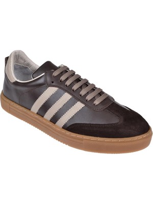 Floor Hakiki Deri Erkek Spor Ayakkabı Sneaker MAK-3030M   Kahve