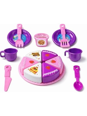 Senson Evcilik Seti - 16 Parça Fincan ve Pasta Seti - SP-918  (Lisinya)