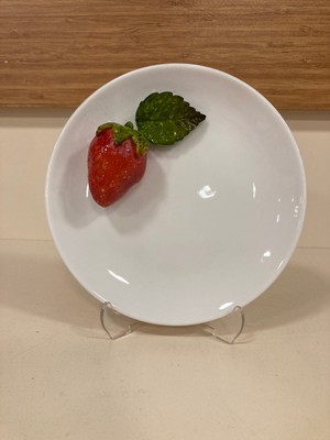 Plus Home Çerezlik Veya Şekerlik El Yapımı Porselen Çilek Dekorlu 16 cm