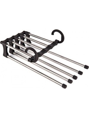 Brentino Hareketli Pantolon Askısı 5 In 1, Dolap Içinde Minimum Yer Kaplayan Pratik Ürün