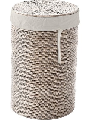 Decor Walther Basket Çamaşır Sepeti, Kapaklı - Beyaz