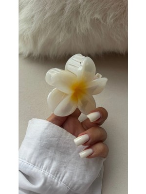 Lotus Çiçekli Saç Tokası Mandal Toka Renkli Mandal Saç Tokası