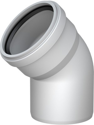 LTG Nova Pvc Atık Su Borusu 45 Derece 50 mm 10 Adet