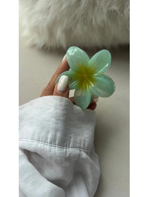 Lotus Çiçekli Saç Tokası Mandal Toka Renkli Mandal Saç Tokası