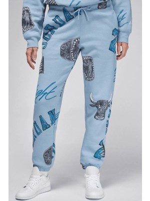 Nike Women's Jordan Brooklyn Fleece Jogger Kadın Eşofman Altı Mavi