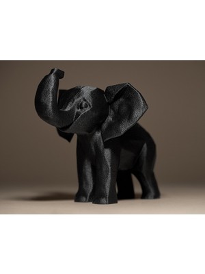 Linova Gülümseyen Fil Heykel Biblo Dekoratif Obje