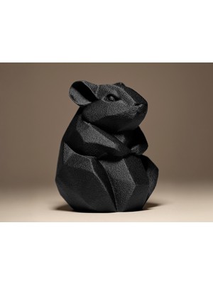 Linova Sevimli Hamster Heykel Biblo Dekoratif Obje