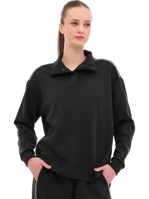 Lumberjack Wl 16BALKOÇ  Yog2-8 5pr Siyah Kadın Sweatshirt