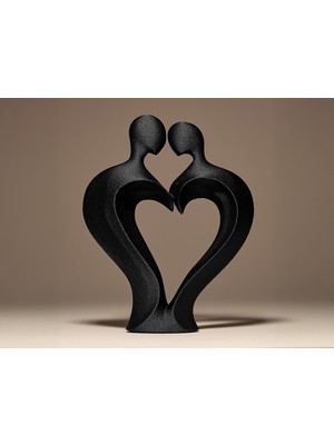 Linova Romantik Çift 2 Heykel Biblo Dekoratif Obje