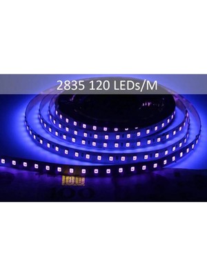 Powerr Led Aydınlatma 12 Volt 120 Ledli 2835 Smd Uv Silikonlu Dış Mekan 10 Metre Şerit LED