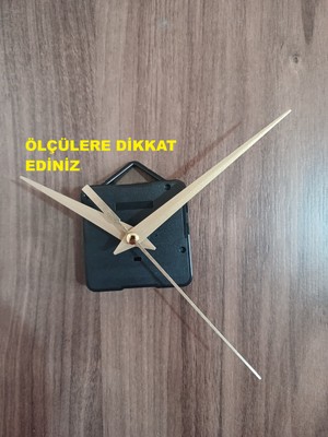 Cnr Shop Saat Mekanizması, 18 mm Şaft Sessiz Çalışır Akar, Saat Motoru Akrep-Yelkovan-Saniye-(Askılı)