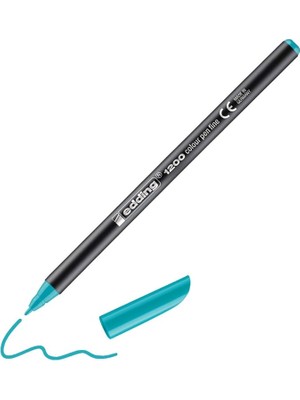 Wishora Store 1200 Ince Uçlu Keçeli Kalem - Turkuaz - 1 Kalem - Yuvarlak Uçlu 1 mm