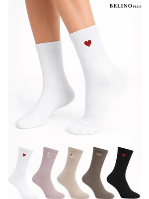 Belinoplus Moda Renklerle Kombin Yapılmış 5 Li Paket Penye Çorap