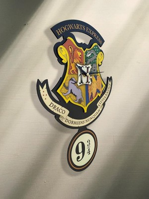 Wishora Store Harry Potter Hogwarts Express Figür Dekoratif Sarkaçlı Duvar Saati