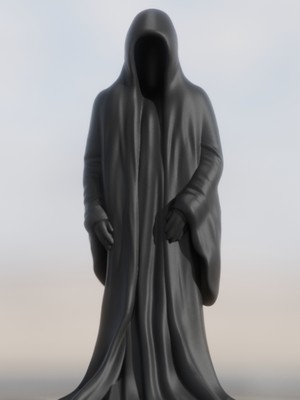 Linova Pelerinli Hayalet Heykel Biblo Dekoratif Obje