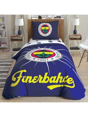 Wishora Store Lisanslı Nevresim Takımı Fenerbahçe Lıght Glow Nevresim Takımı Çok Renkli Tek Kişilik